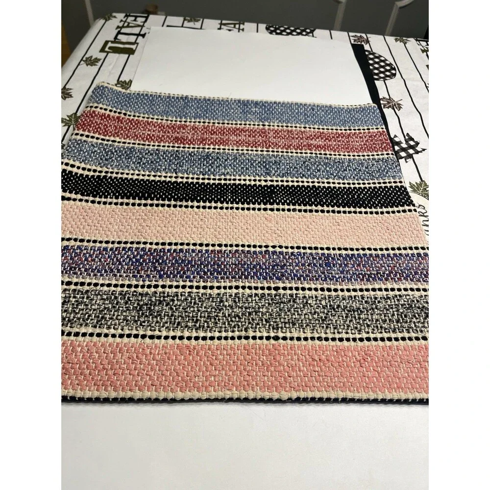 Pair of Pottery Barn Square Silas Striped Pillow Cover 18